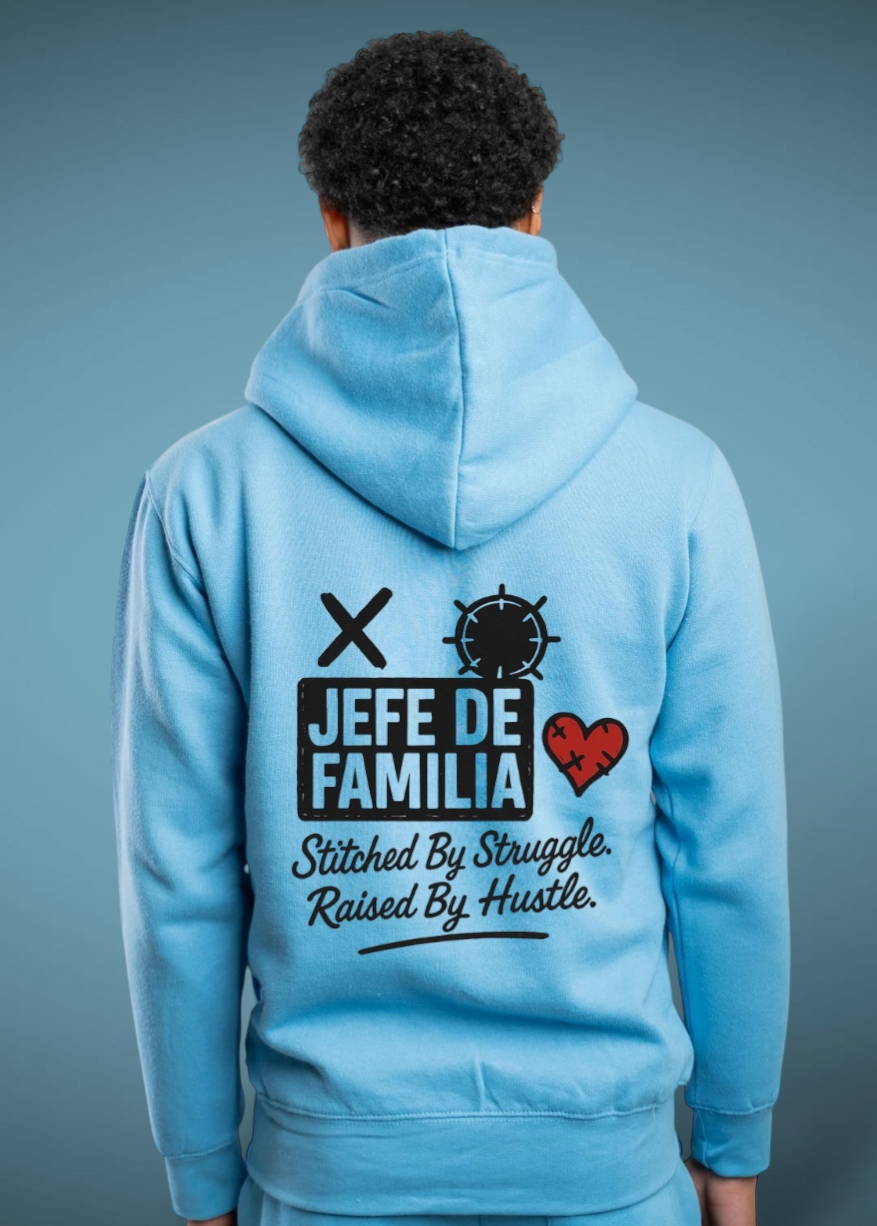 Rags To Riche$ Hoodie - light blue plush